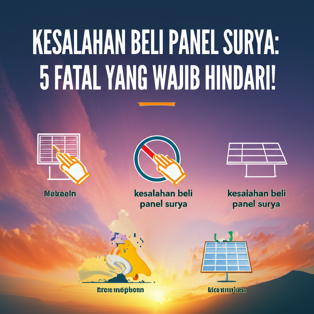 Kesalahan Beli Panel Surya: 5 Fatal yang Wajib Hindari!